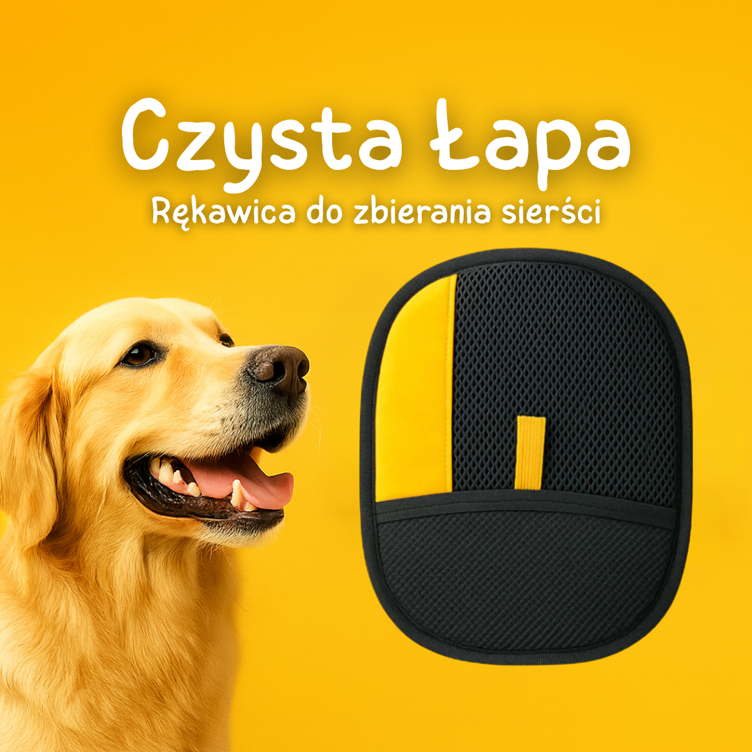 Czysta Łapa™ – Rękawica do zbierania sierści