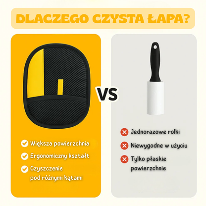 Czysta Łapa™ – Rękawica do zbierania sierści